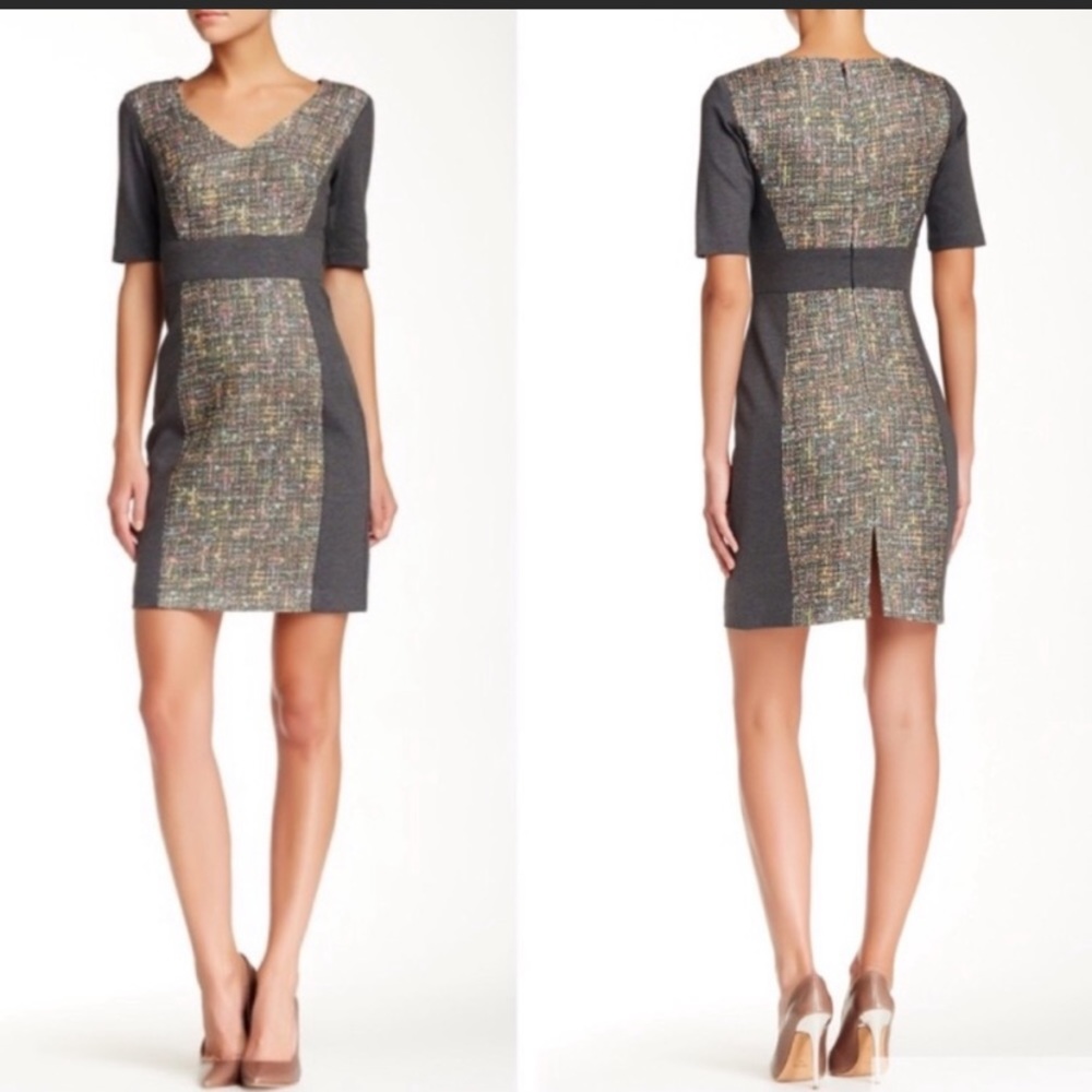 Trina Turk Felicia tweed boucle dress